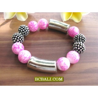 Beads Stone Bracelets Stretch Charms Package 